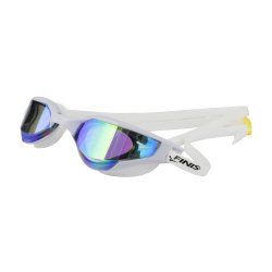 Finis - ochelari inot pentru triatlon Hayden Goggles - alb cu lentila oglinda mov