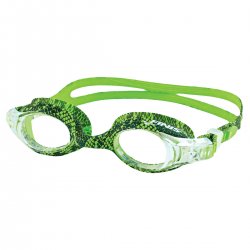 Finis - comfortable Swimming google for kids (4-10 years) Adventure Goggles - green snake 