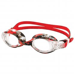Finis - comfortable Swimming google for kids (4-10 years) Adventure Goggles - red black camo