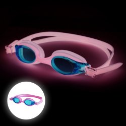 Finis - ochelari inot vizibilitate sporita pentru copii FlowGlows (Glow in the dark) Goggles - roz
