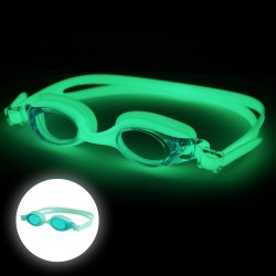 Finis - Swimming google for kids increased visibility FlowGlows (Glow in the dark) Goggles - green