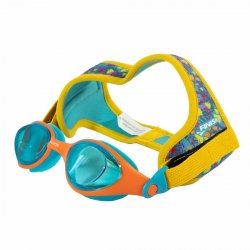 Finis - Swimming google for kids DragonFlys Fish Tint - yellow blue with blue  lens