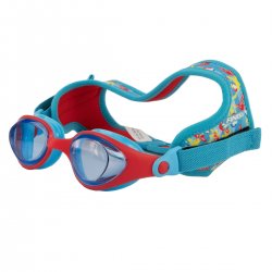 Finis - Swimming google for kids DragonFlys -  light blue crab red