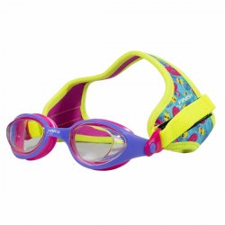 Finis - Swimming google for kids DragonFlys -  yellow flamingo pink intense purple with clear lens
