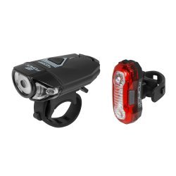 Force - Bike Lights set USB (Front + Back light) Force Express - black
