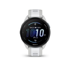 Garmin - Forerunner 165 Music multisport GPS AMOLED smartwatch - Mist Grey/Whitestone