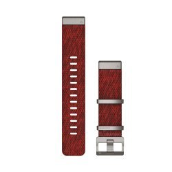 Garmin QuickFit 22 Watch Band - nylon -  Jacquard-weave - Red