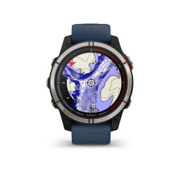 Garmin - quatix 7 Sapphire AMOLED Titanium - ceas inteligent premium cu GPS cu functii avansate pentru sport si navigatie