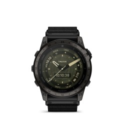 Garmin - Tactix 7 AMOLED Sapphire ceas multisport cu GPS - ramă neagră Titanium DLC și curea din silicon neagră + nailon