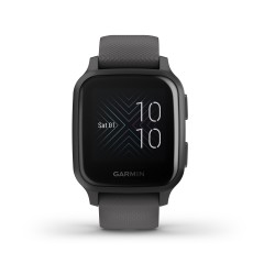 Garmin Venu SQ negru cu curea gri inchis - smartwatch cu functii sport