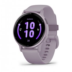 Garmin - Vivoactive 5 smartwatch with GPS - Orchid Stainless Steel Bezel With Orchid Case And Silicone Band