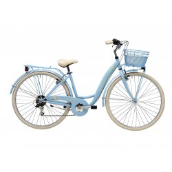 Bicicleta Adriatica Panda 28 Lady 6V albastru matt 42 cm EN