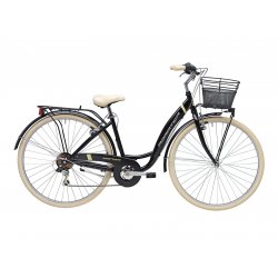 Bicicleta Adriatica Panda 28 Lady 6V neagra matt 42 cm