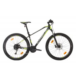 Bicicleta MTB Sprint Apolon 29 2021 Negru Mat/Verde Neon 440 mm EN