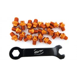 Pini pedale CONTEC R-pins Select- orange 20buc - incl. cheie EN