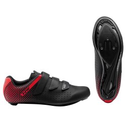 Northwave Core 2 - pantofi pentru ciclism sosea - negru-rosu