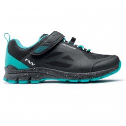 Northwave Escape Evo women - MTB All Mountain bike shoes for women - black aqua blue