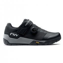 Northwave Overland Plus - pantofi pentru ciclism MTB All Terrain Mountain - negru gri