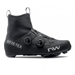 Northwave - cycling shoes for winter or rainy weather MTB XC Flagship GTX - black gray