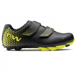 Northwave Spike 3 - pantofi ciclism MTB XC - negru galben fluo
