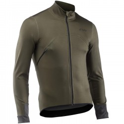 Northwave  - cycling jacket for men rain or cold weather Extreme H2O 2 - forest dark green