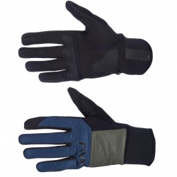 Northwave long winter gloves - Fast Gel - black dark blue forest green