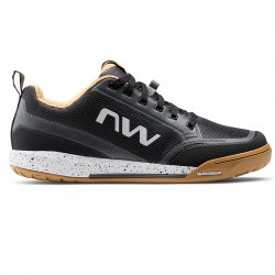 Northwave Clan 2 - pantofi ciclism flat MTB AM shoes - negru gri alb