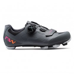 Northwave - MTB XC cycling shoes for women Razer 2 Wmn shoes - dark gray black pink orange