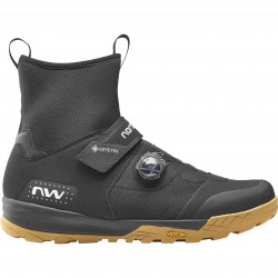 Northwave - cycling shoes for winter kingrock plus gtx shoes - black honey yellow