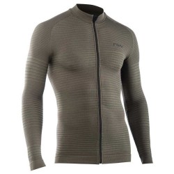 Northwave - cycling shirt for men long sleeve Trip Knit - army green black 