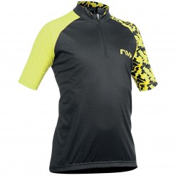 Northwave - cycling short sleeves jersey for kids Origin Junior jersey - black fluo yellow