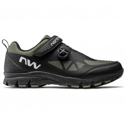 Northwave Corsair - pantofi pentru ciclism MTB All Mountain - negru verde inchis army