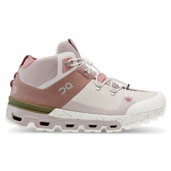 On Cloudtrax - women trail running shoes - rose pink ivory white