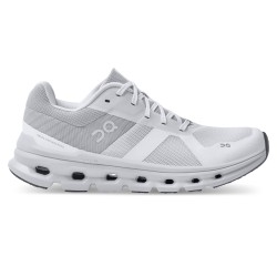 On Cloudrunner - women trail running shoes - white light gray