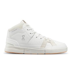 On The ROGER Clubhouse mid - men sport shoes - white light brown sand