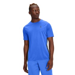 On Cloud - sport shirt for men short sleeved Performance-T shirt - cobalt blue black