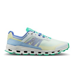 On Cloudvista - men running shoes - frost white blue mint green