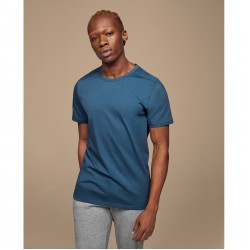 On Cloud - sport shirt for men short sleeved On-T shirt - denim blue
