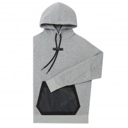 On Cloud - sport hoodie for men On new Hoodie - light gray black