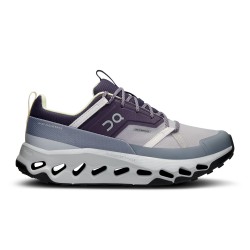 On Cloudhorizon Waterproof - women running shoes - light gray Midnight purple Glacier blue