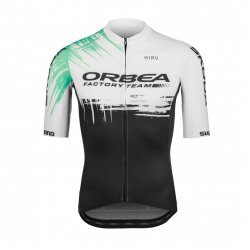 Hiru - tricou ciclism barbati maneca scurta Advanced SS Factory Jersey - alb verde menta negru