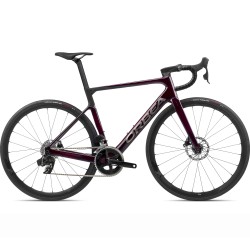 Orbea ORCA M31eLTD - road race bike -  Red Wine (Gloss) - Raw Carbon (Matte)