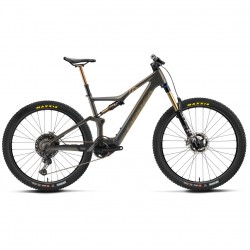 Orbea Rise M-LTD - bicicleta electrica full suspension 29" carbon - culoare custom MyO Rainbow-Gold
