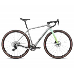 Orbea bicicleta gravel carbon Terra M22 Team 1X - Campagnolo Ekar 1x13 - argintiu Silver - Green