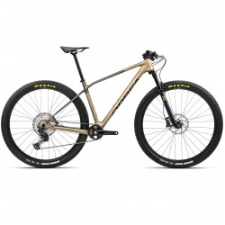 Orbea Alma M30 2024 - bicicleta MTB hardtail XC 29" cadru carbon - maro Baobab Brown - Green Gold (Matt) model 2024
