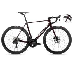Orbea Orca M20iLTD - bicicleta sosea carbon - rosu Wine Red - Titanium (Gloss)