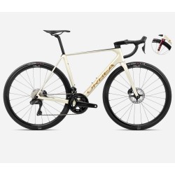 Orbea Orca M20iTEAM - bicicleta sosea carbon - alb Ivory White-Burgundy (Gloss)-Vulcano (Matt)
