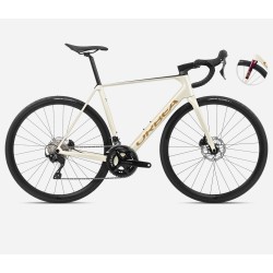 Orbea Orca M30 - bicicleta sosea carbon - alb Ivory White-Burgundy (Gloss)-Vulcano (Matt)