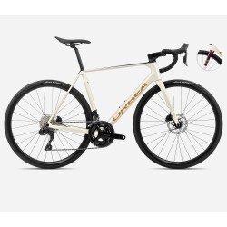 Orbea Orca M30i - bicicleta sosea carbon - alb Ivory White-Burgundy (Gloss)-Vulcano (Matt)