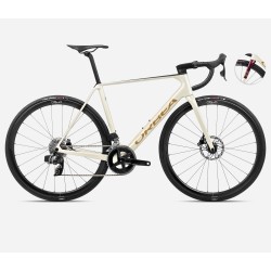 Orbea Orca M31ETEAM - carbon road race bike - Ivory White-Burgundy (Gloss)-Vulcano (Matt)